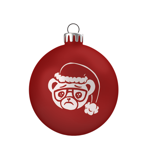 Sad Santa Ornament